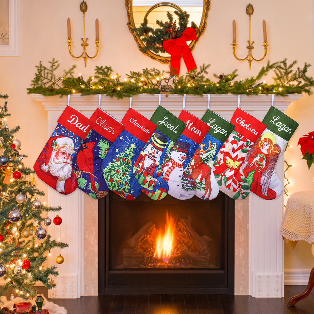 Sac de chaussette de Noël 1 Prénom Personnalisé