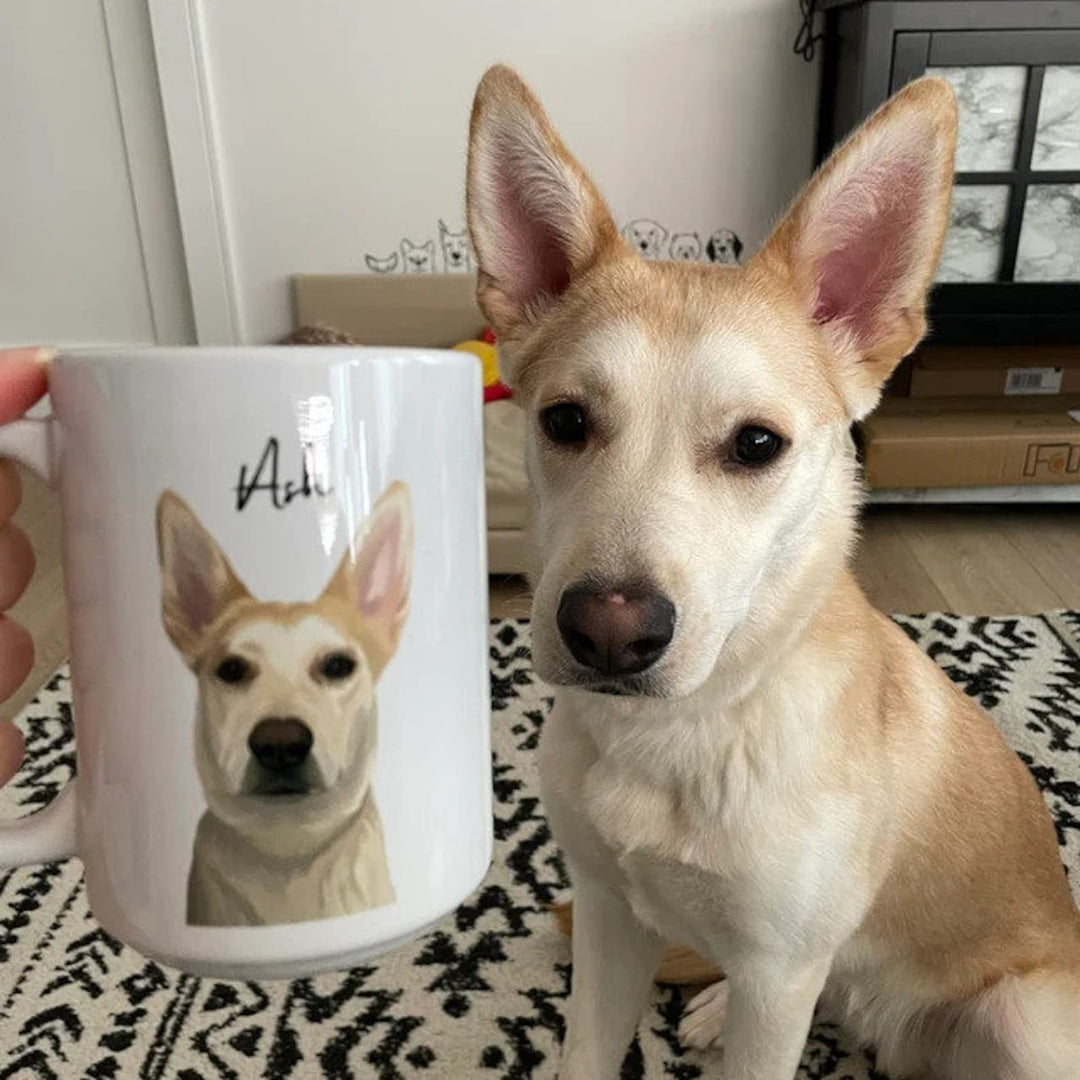 Mug photo personnalisée-pour les animaux