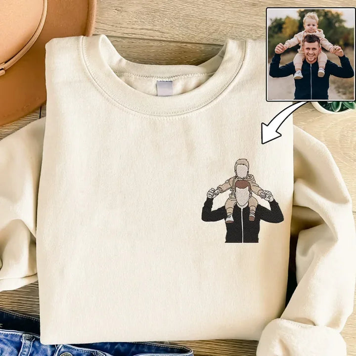 Cadeau personnalisé  de chiffre romain de photo pour papa