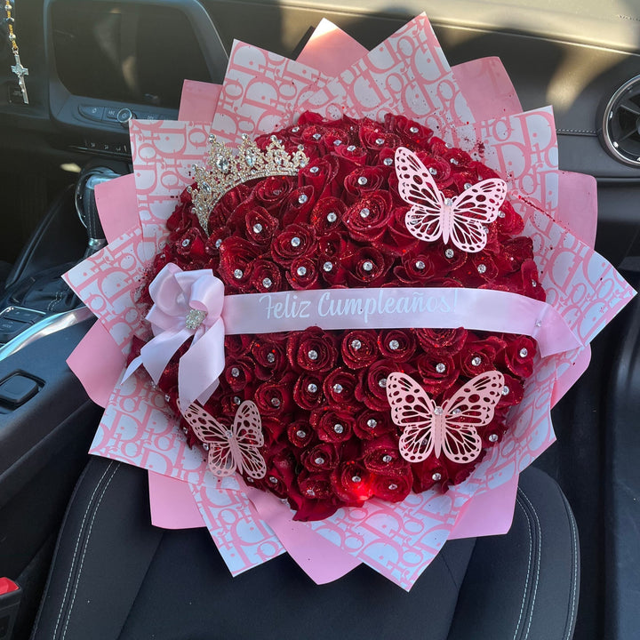 💎Bouquet de roses en diamant qui brille pour toujours (ne se fane jamais)💕