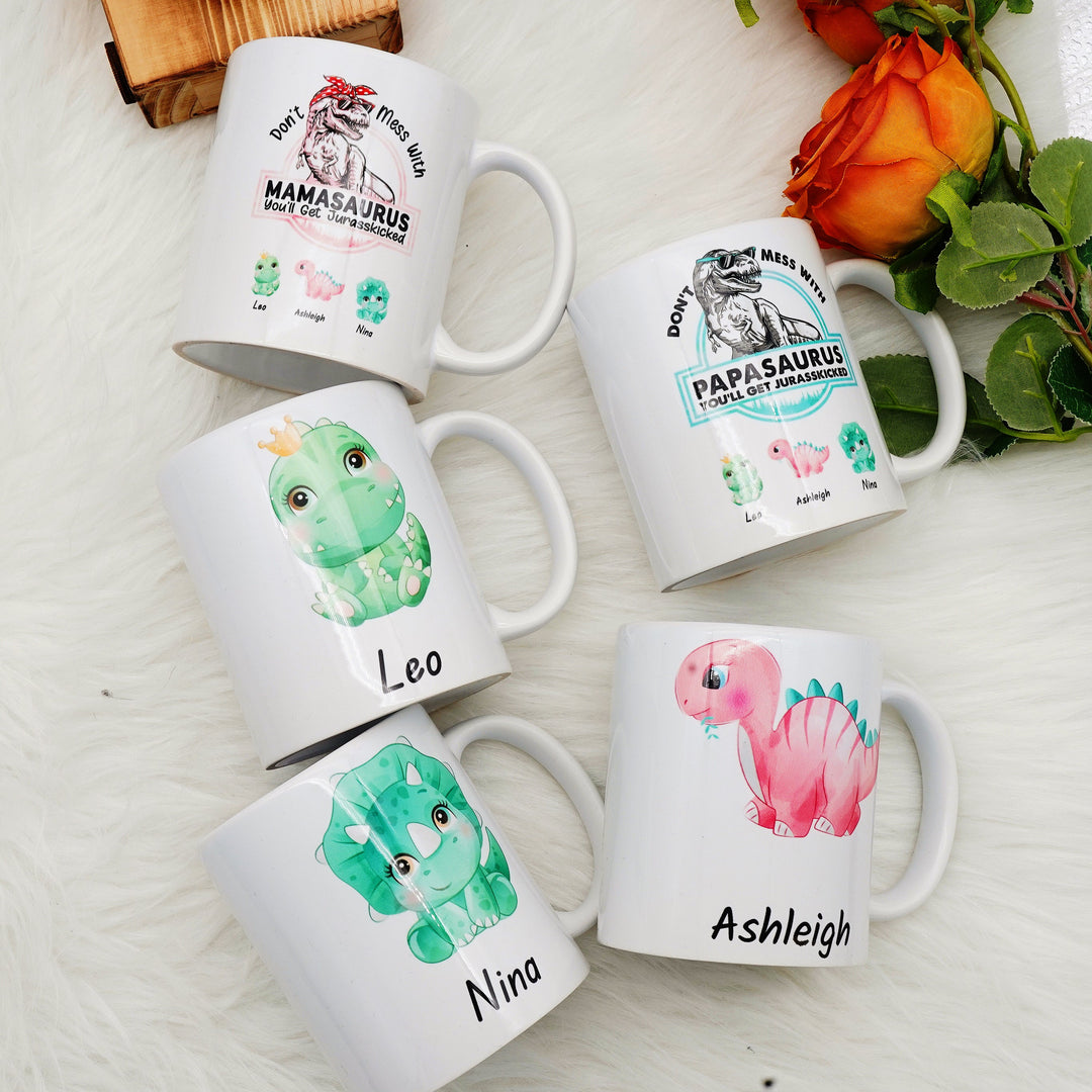 🦖Ne plaisantez pas avec Mamasaurus - Tasse personnalisée