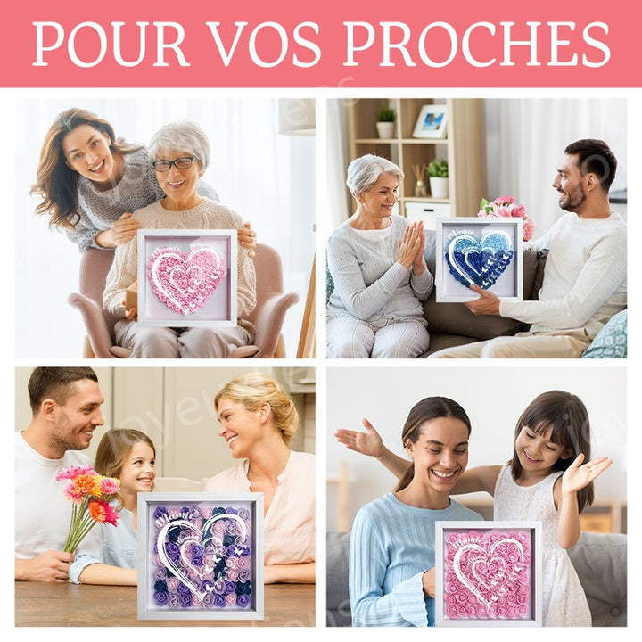 Boîte à fleurs papillon personnalisée pour grand-mère