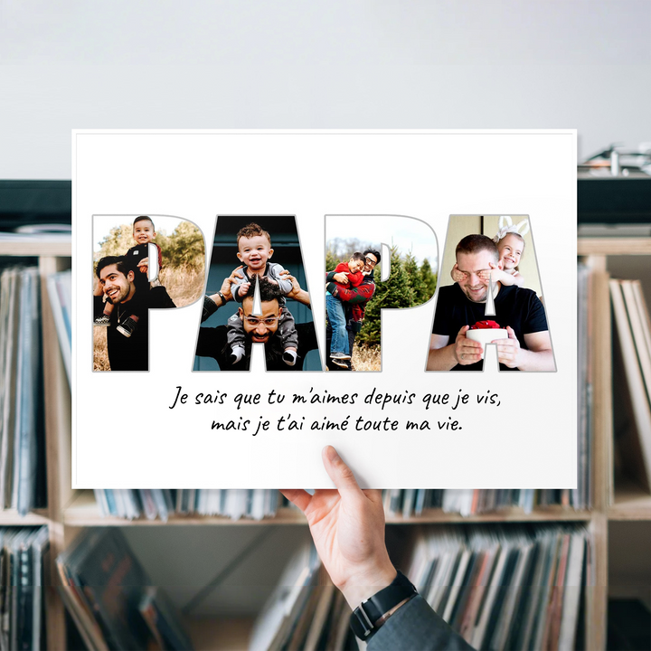 Papa Photo Collage, cadeau de la fête des pères