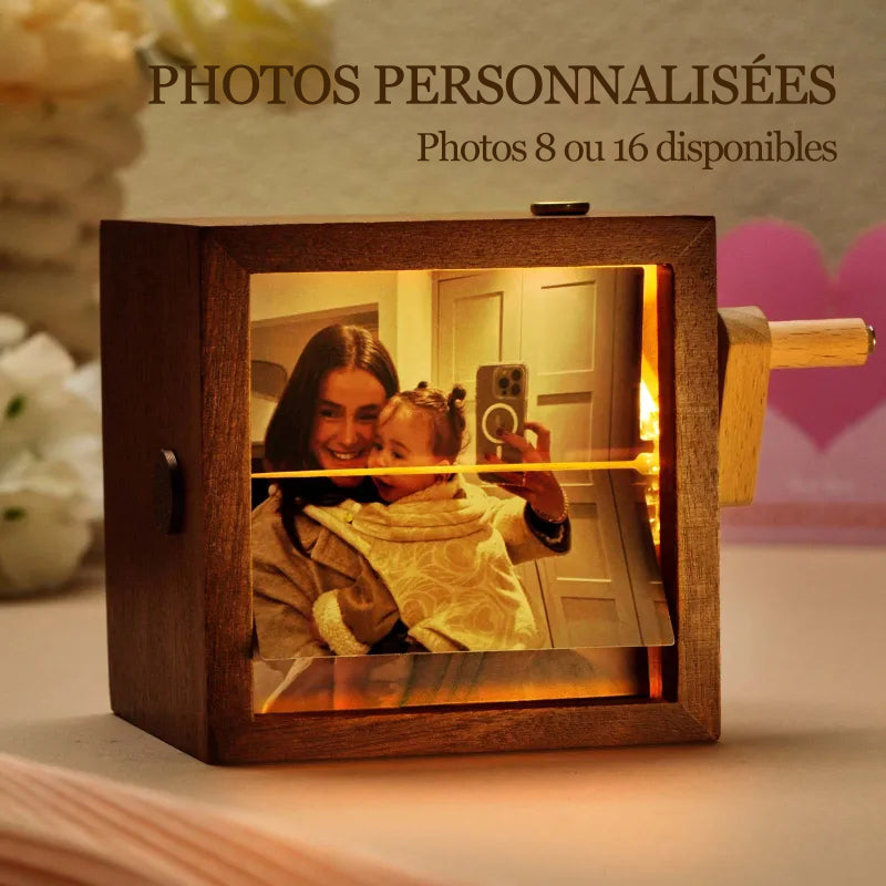 Boîte à Flipbook à Manivelle pour Maman – Souvenir Spécial et Personnalisé