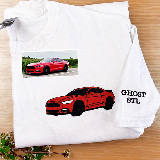 Sweat-shirt brodé de voiture personnalisé