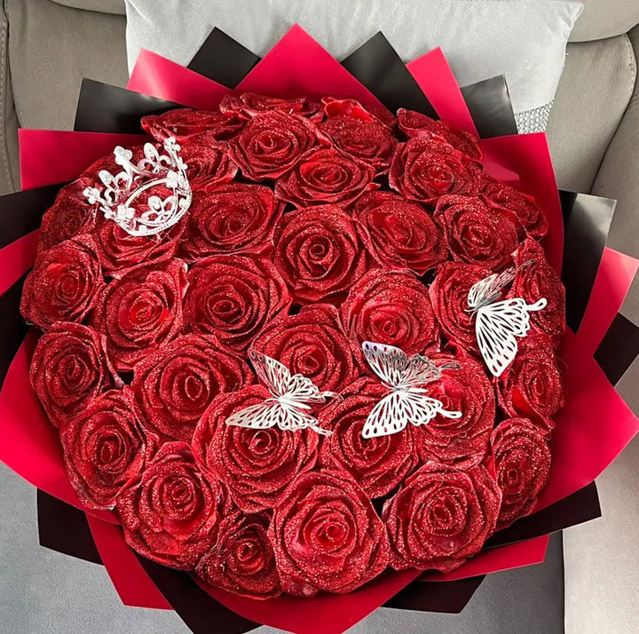 💎Bouquet de roses en diamant qui brille pour toujours (ne se fane jamais)💕