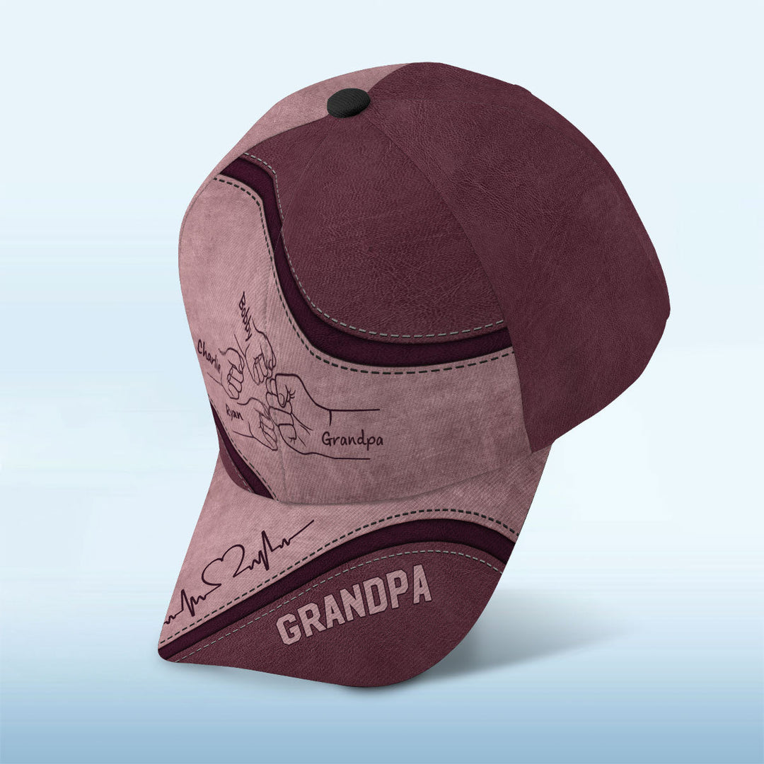 👴Casquette classique Grandpa Fist Bump avec enfants