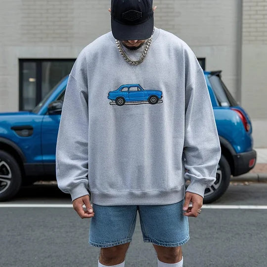 Sweat-shirt brodé de voiture personnalisé
