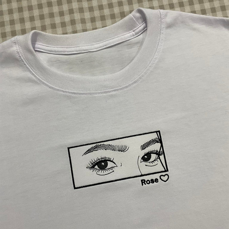 Sweat-shirt brodé personnalisé avec photo de couple - Cadeau de Saint-Valentin
