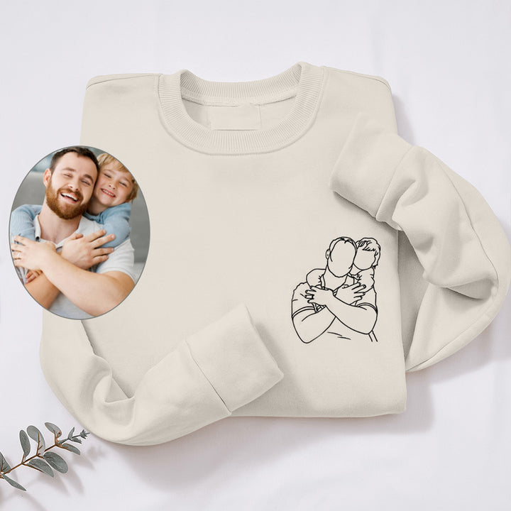 Papa et moi-Chemise photo personnalisée pour papa, cadeau pour mari