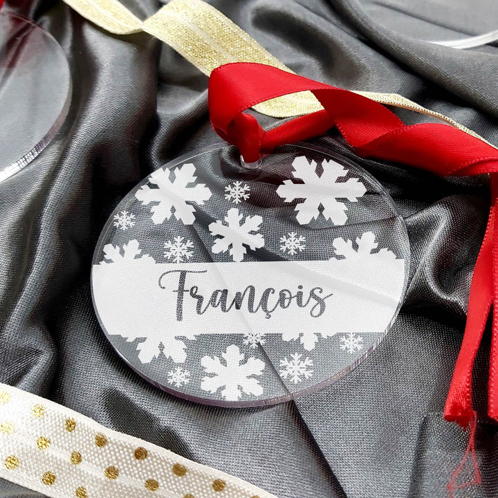 Flocons de neige avec votre prénom