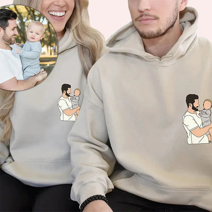💖Offrez-le à votre bien-aimé💖Photo personnalisée, sweat-shirt brodé avec chiffres romains
