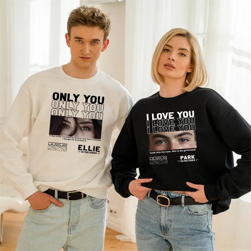 T-shirt photo personnalisé pour la Saint-Valentin