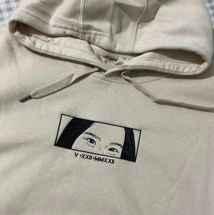 Sweat-shirt brodé personnalisé avec photo de couple - Cadeau de Saint-Valentin