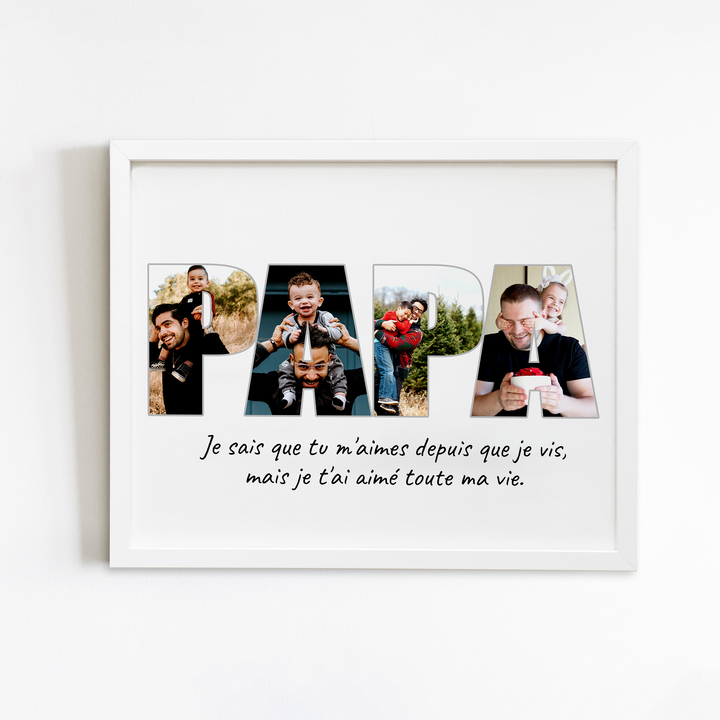 Papa Photo Collage, cadeau de la fête des pères