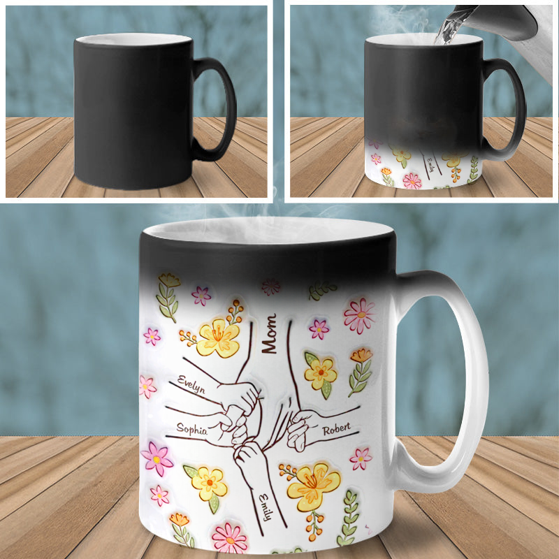 Un souvenir chaleureux - Tasse magique personnalisée 3D - Famille