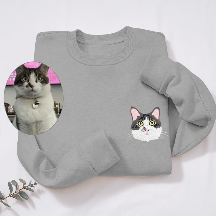 Sweatshirt-shirt brodé personnalisé pour  des animaux de compagnie