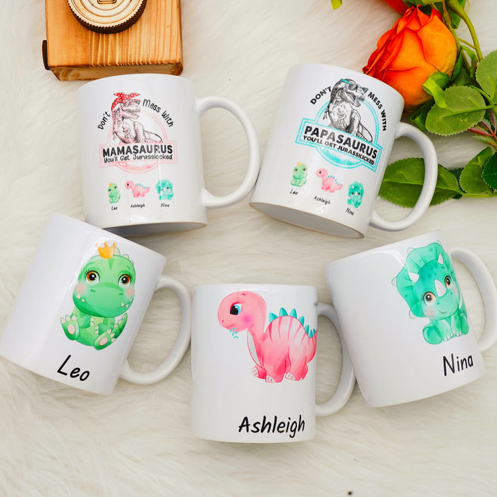 🦖Ne plaisantez pas avec Mamasaurus - Tasse personnalisée