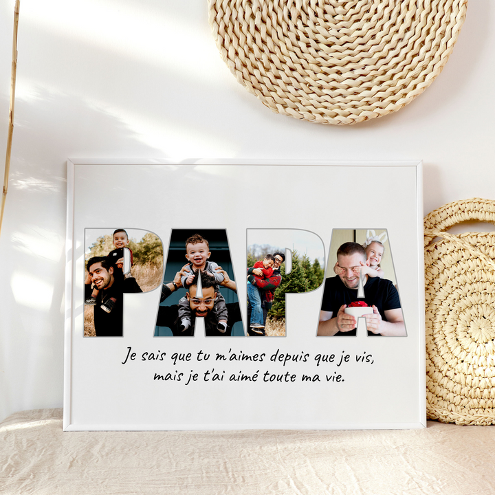 Papa Photo Collage, cadeau de la fête des pères