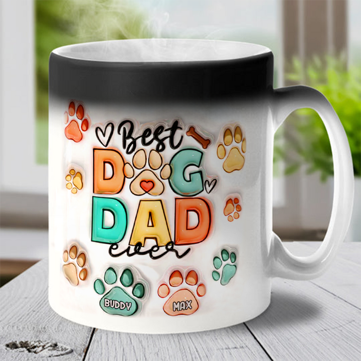 Maman de chien - Tasse magique personnalisée 3D - Famille