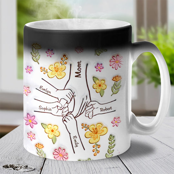 Un souvenir chaleureux - Tasse magique personnalisée 3D - Famille