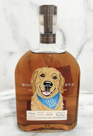 Bouteilles de whisky personnalisées avec portraits d'animaux