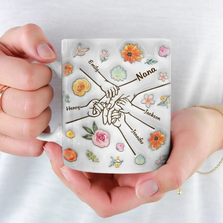 Liens Indéfectibles: Tasse 3D Personnalisée - Maman, Mamie - Cadeau Tendre