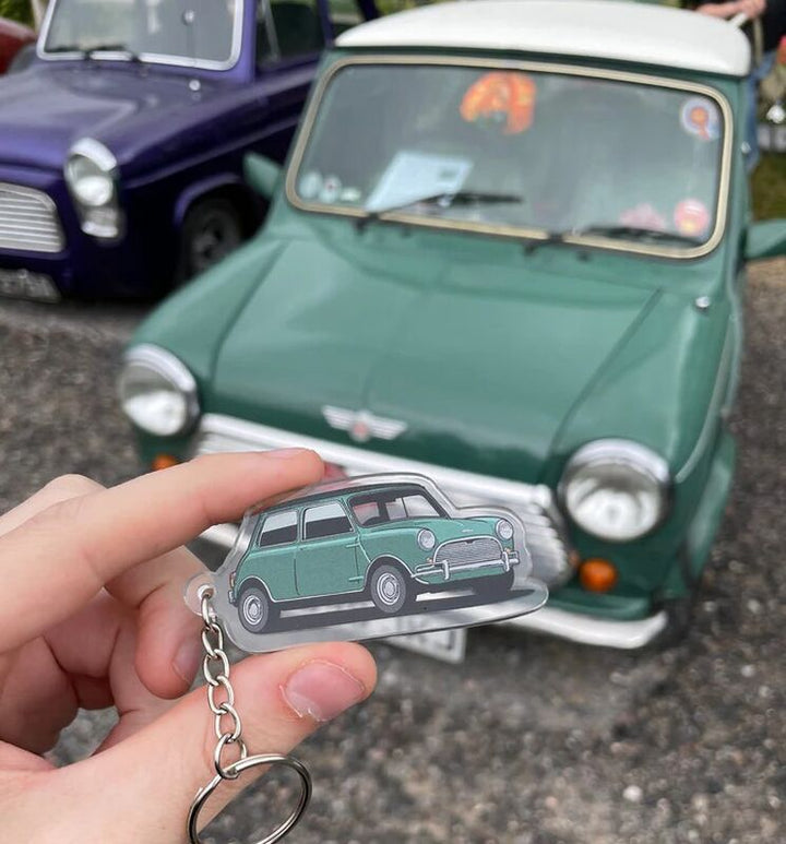 Porte-clé photo personnalisé Cadeau cool pour les amoureux de la voiture