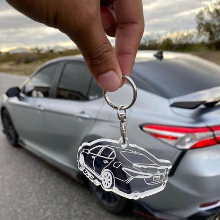 Porte-clés photo personnalisé pour les amoureux de l'automobile