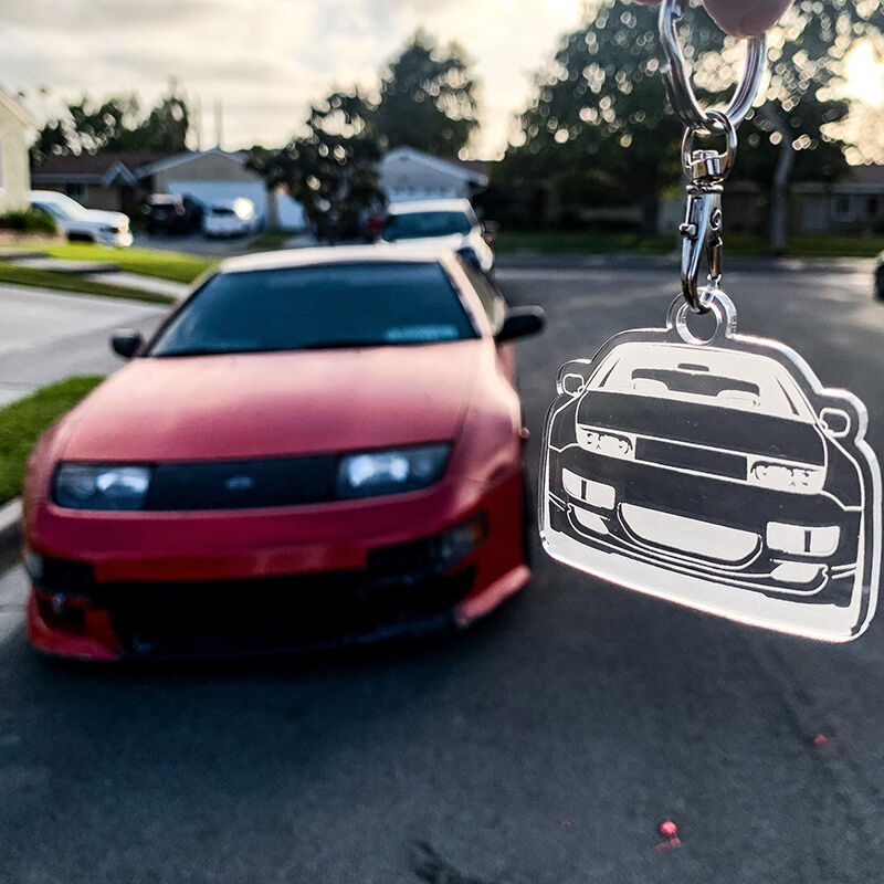 Porte-clés photo personnalisé pour les amoureux de l'automobile