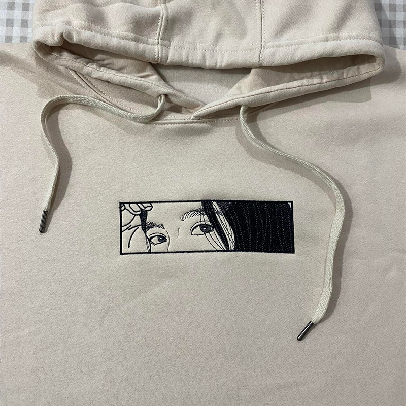 Sweat-shirt brodé personnalisé avec photo de couple - Cadeau de Saint-Valentin
