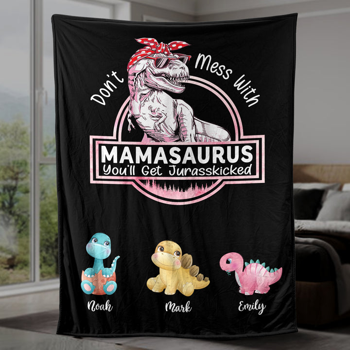 Don't Mess With Mamasaurus, You'll Get Jurasskicked - Couverture personnalisée pour maman