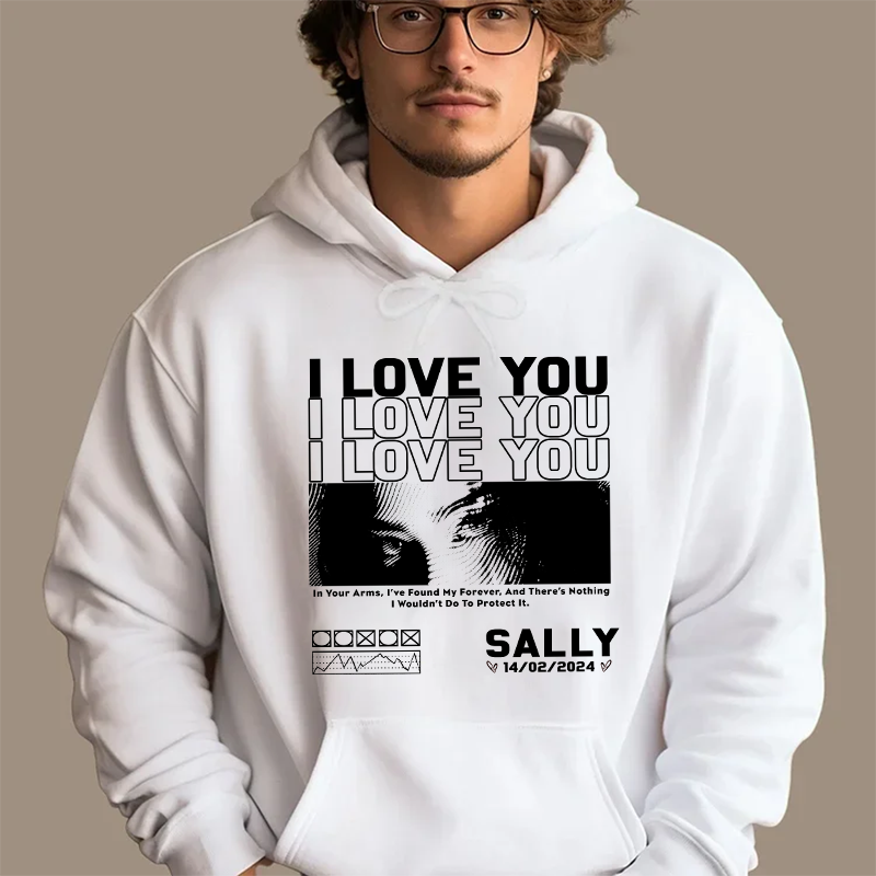 T-shirt photo personnalisé pour la Saint-Valentin