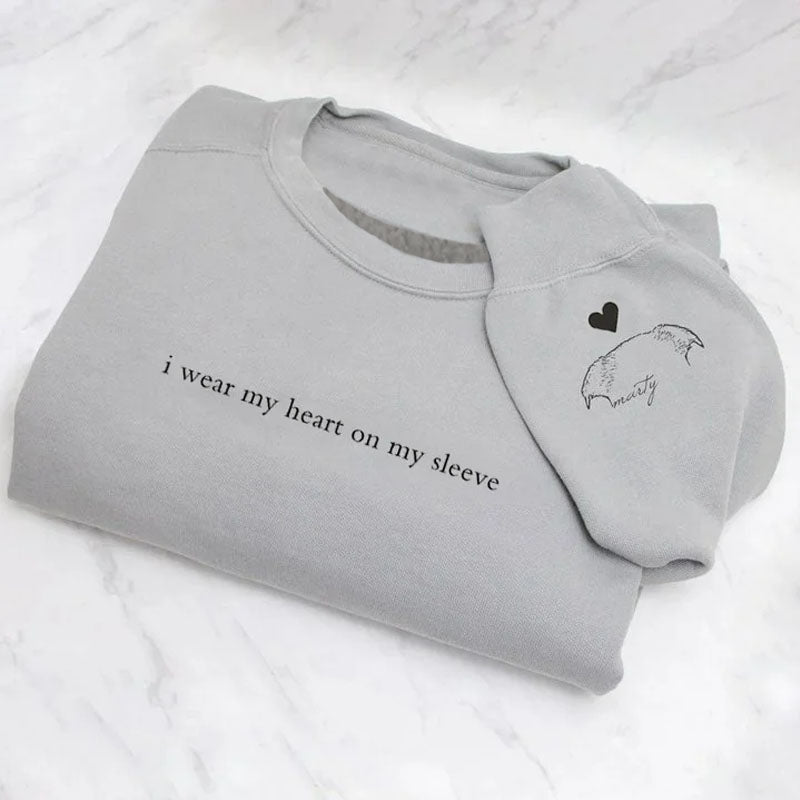 sweat-shirt en polaire Personnalisé Avec Dessin de Contour d’oreilles d’animaux