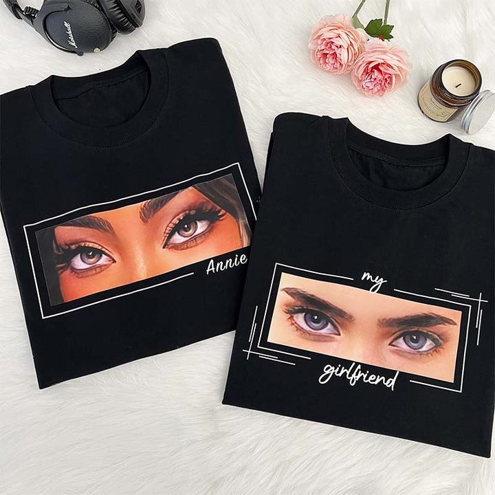 T-shirt personnalisé avec yeux