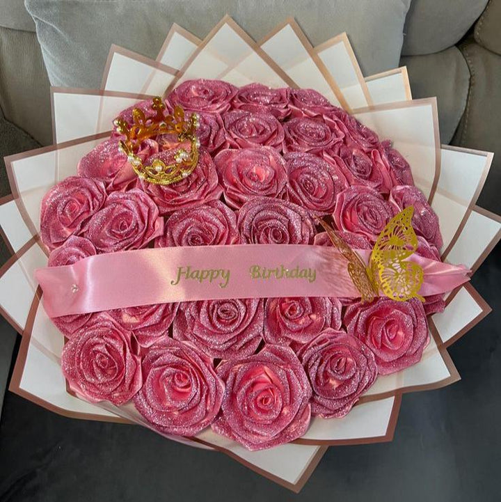 🩷Bouquet de Roses Pailletées-Cadeau de Saint Valentin