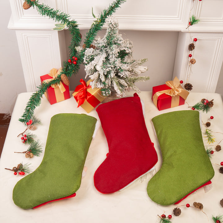 Ornements Chaussette Sac Cabas de Noël 1 Prénom Personnalisé