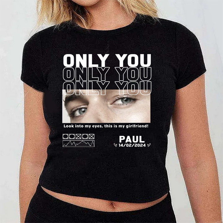 T-shirt photo personnalisé pour la Saint-Valentin