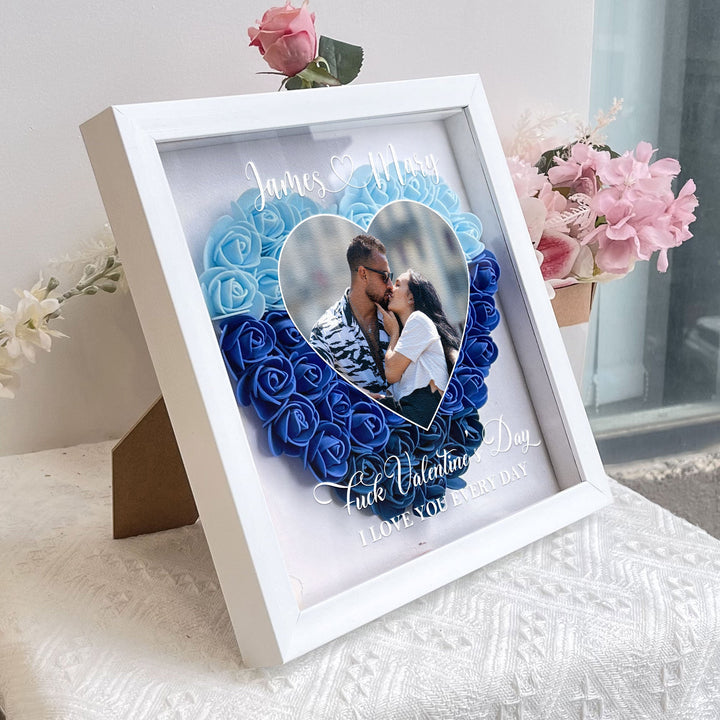F*ck Valentine's Day I Love You Every Day -Boîte à fleurs photo personnalisée
