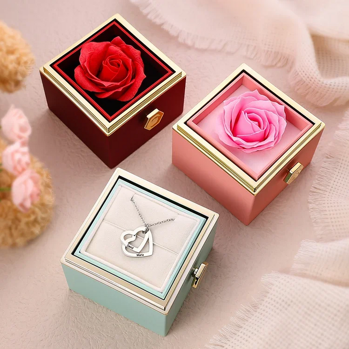 Boîte Rose Éternelle coffret cadeau