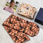 Chaussettes unisexes personnalisées avec photo et visage amusant