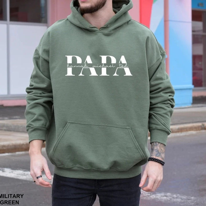 Sweat papa enfant personnalisé, cadeau pour grand-père