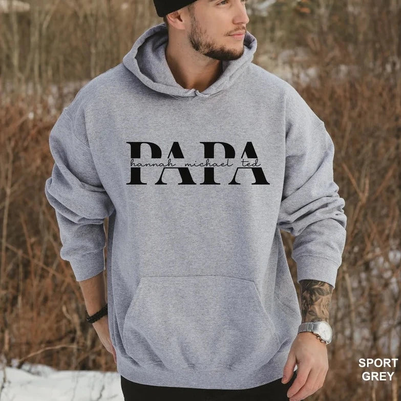 Sweat papa enfant personnalisé, cadeau pour grand-père