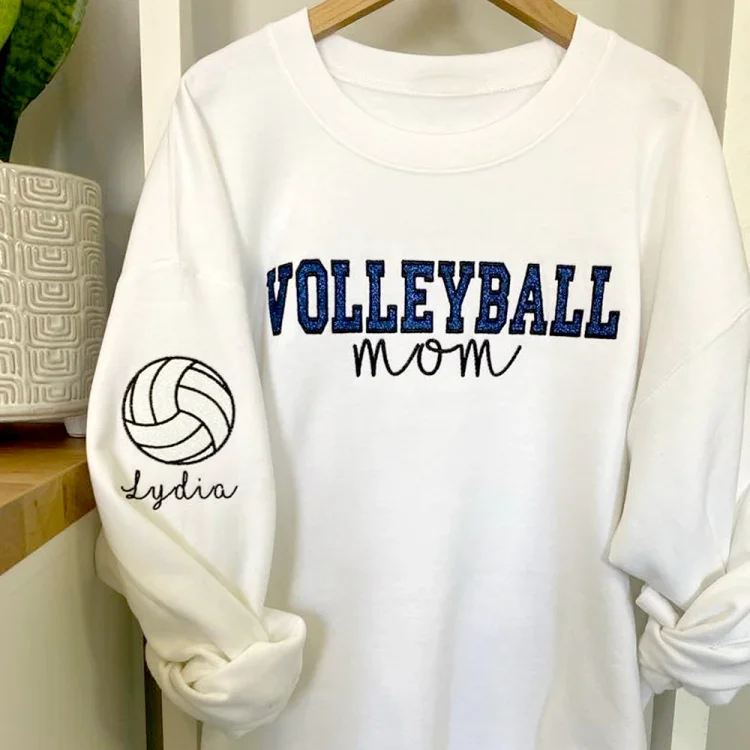 Sweat-shirt maman sport brodé à paillettes personnalisé