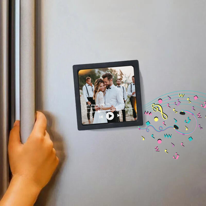 Aimant de FRIGO musical personnalisé avec image personnalisée