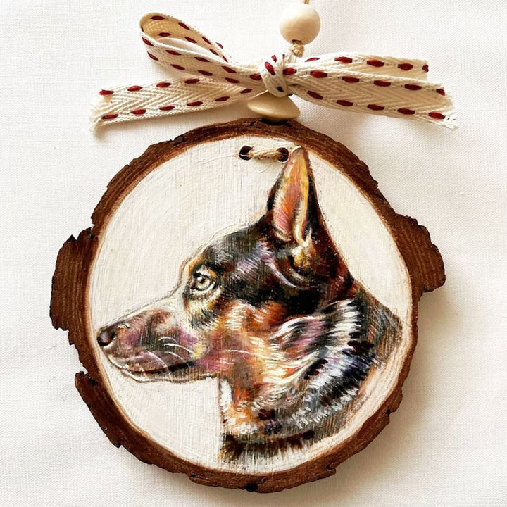 Custom Hand Painted Pet Ornament, cadeau de Noël