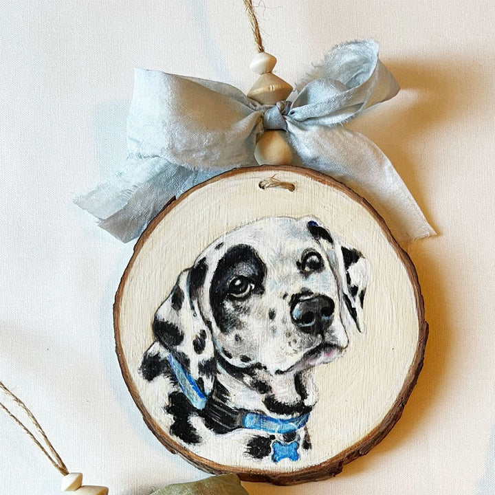 Custom Hand Painted Pet Ornament, cadeau de Noël