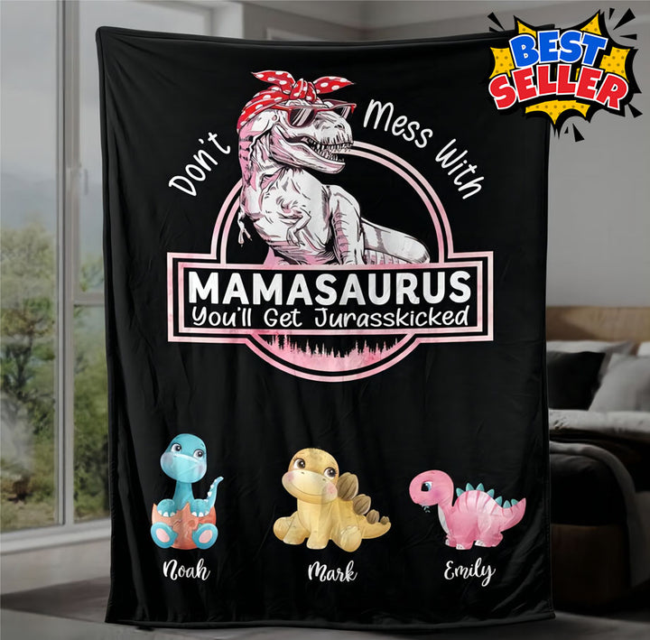 Don't Mess With Mamasaurus, You'll Get Jurasskicked - Couverture personnalisée pour maman