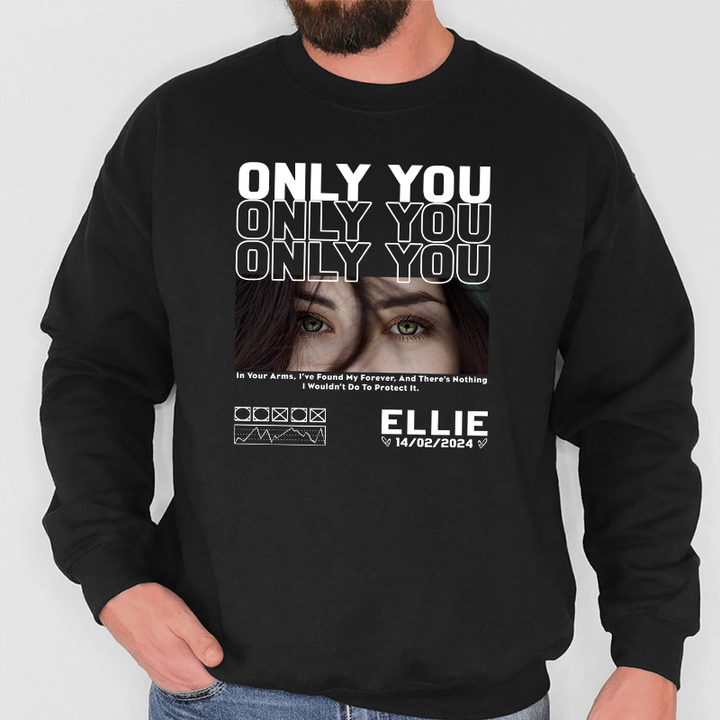 T-shirt photo personnalisé pour la Saint-Valentin