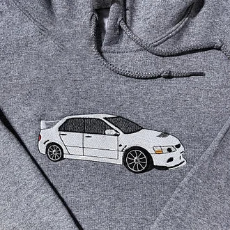 Sweat-shirt brodé de voiture personnalisé